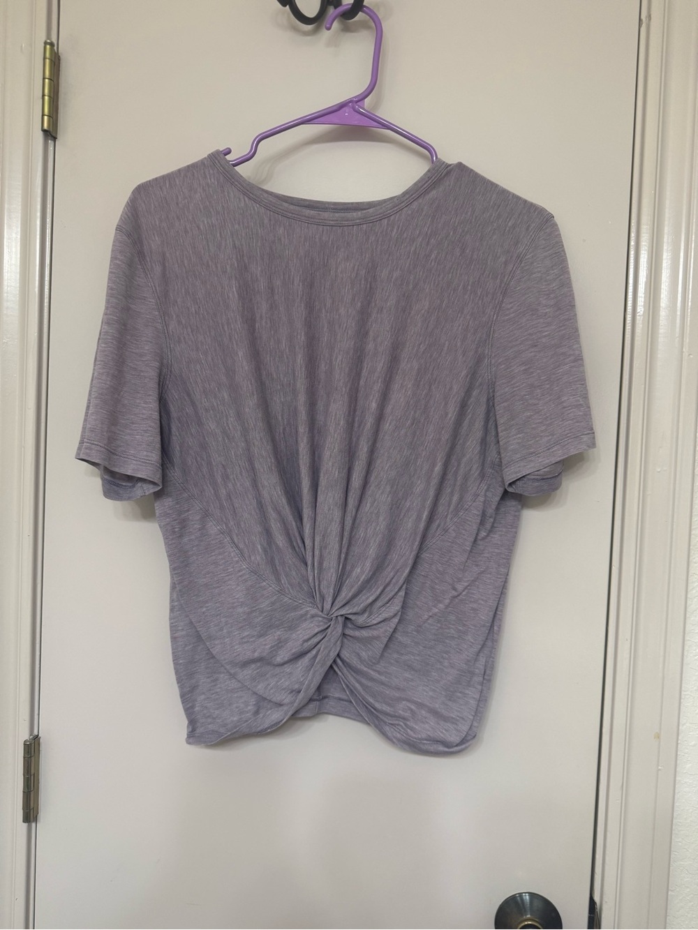 lululemon athletica Heathered Lavender Crescent Tee